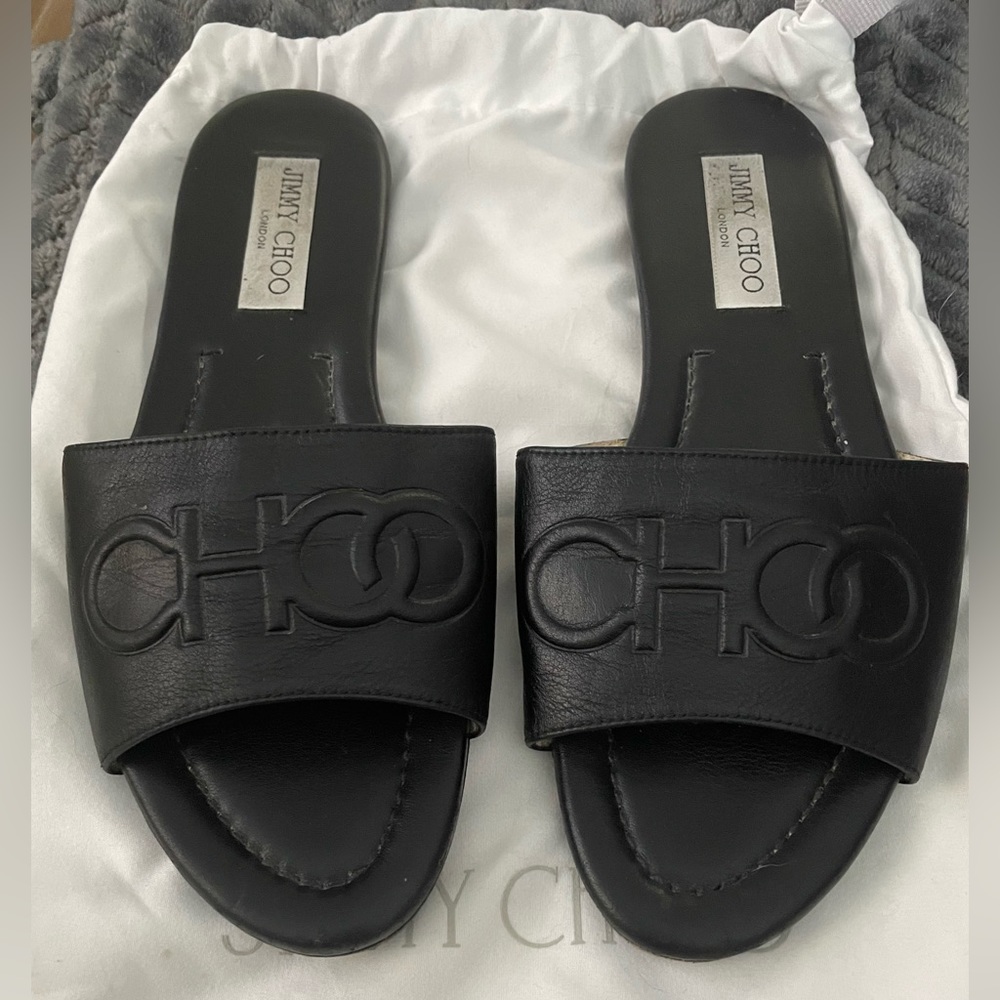 Jimmy Choo Black Slides